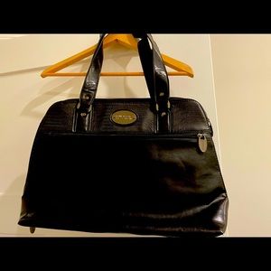 Black large leather Kenneth Cole purse/computer case.